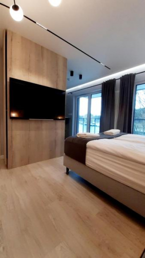 Apartament z widokiem na morze i port, Mrzezyno